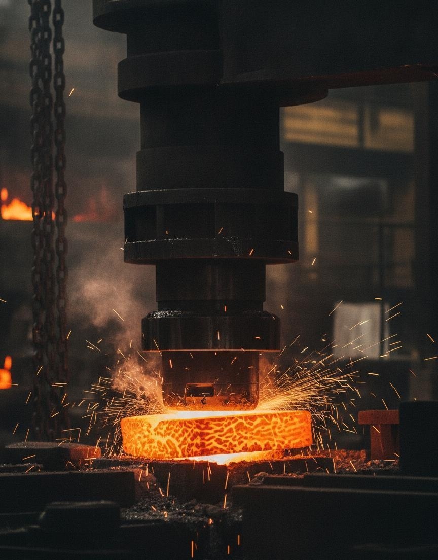 Steel forging