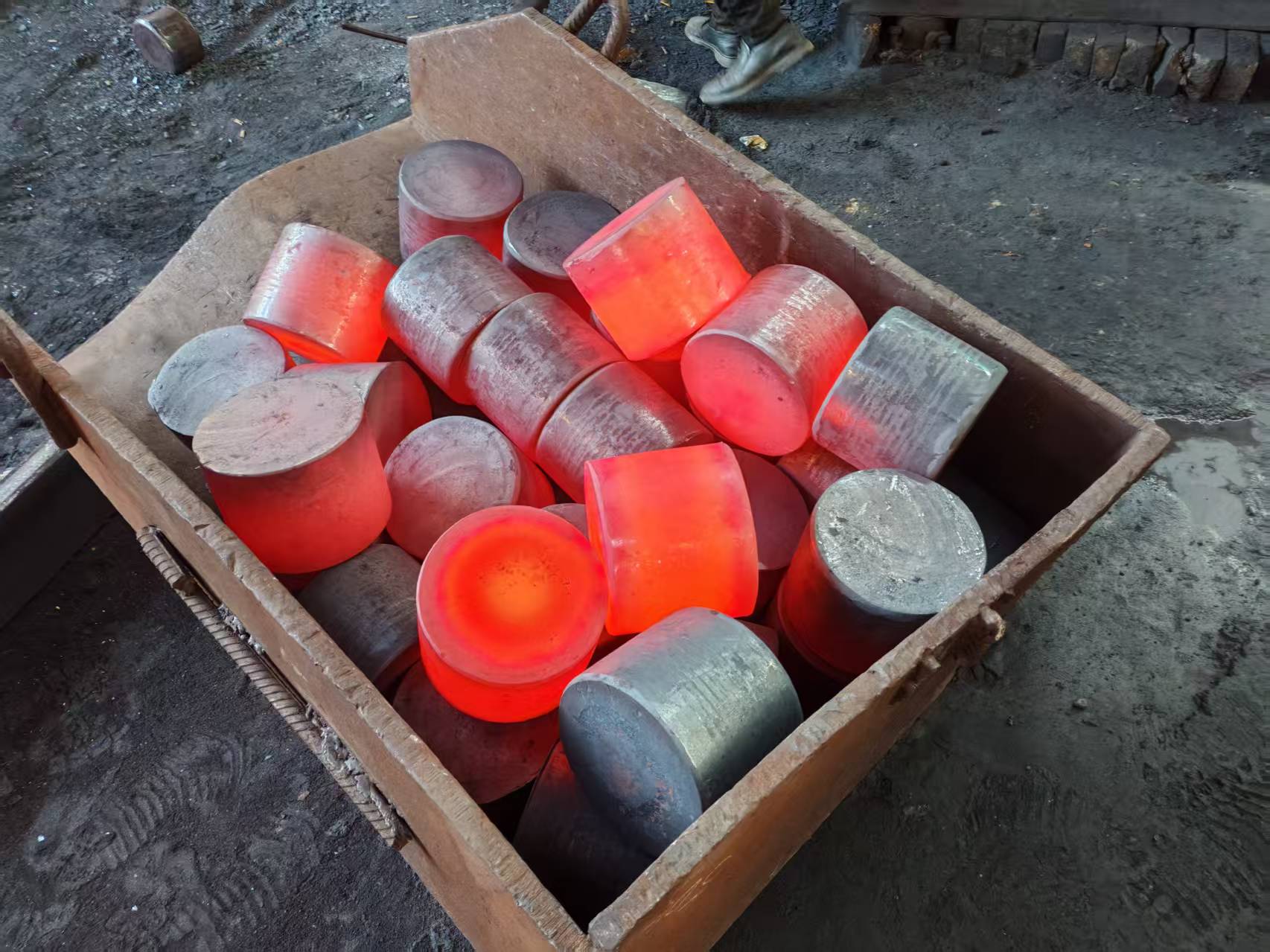 Hot forged steel
